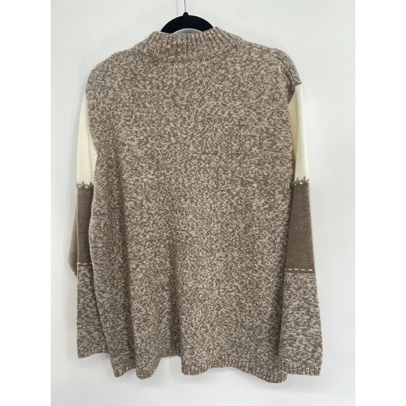 Vintage Dress Barn Womens Sweater Abstract Patchwork SIZE 22/24 WOOL BLEND - Picture 3 of 4